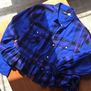 UO peplum flannel